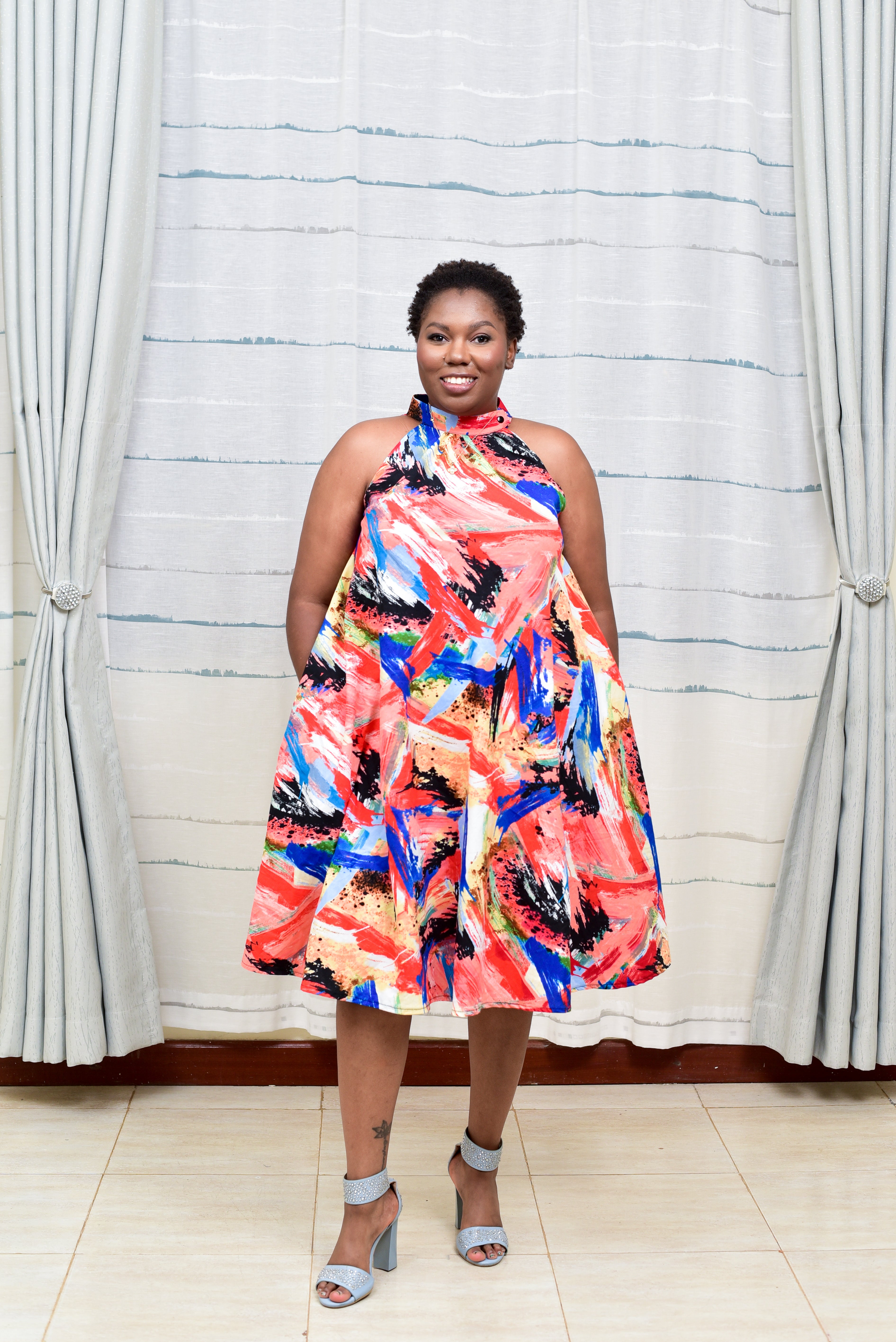 Colour flow dress