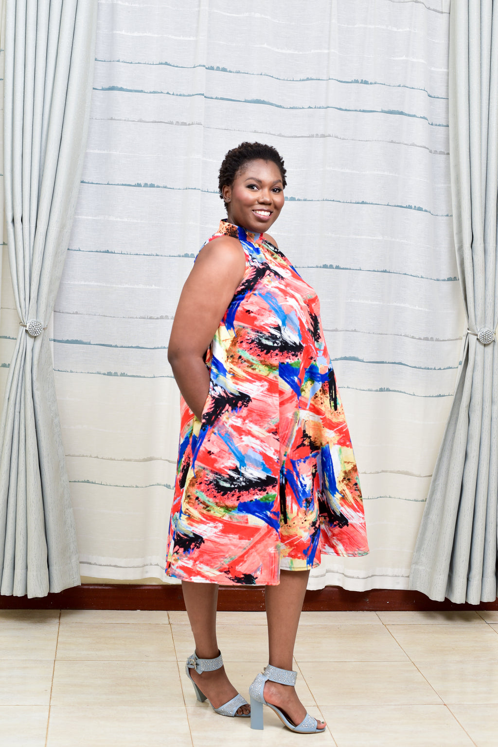 Colour flow dress